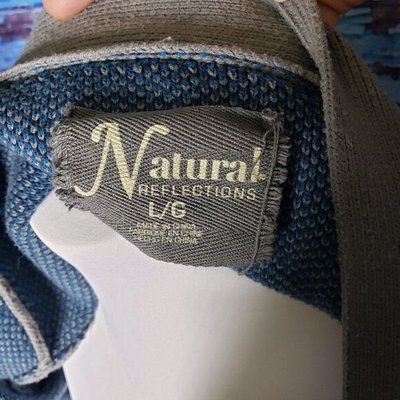 Natural Reflections open front cardigan Large - Picture 7 of 8